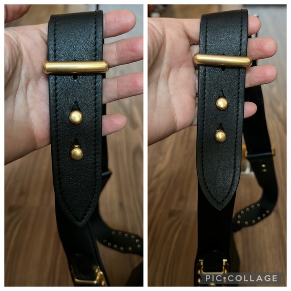 💯 % authentic Prada Black Smooth Calfskin and matte crocodile Cahier bag - Picture 14 of 16